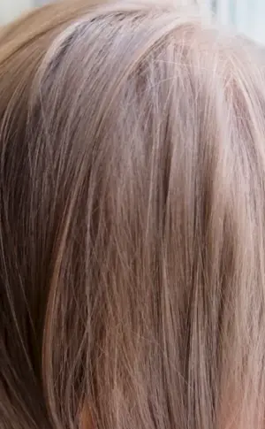 Dark blonde ashy pearly