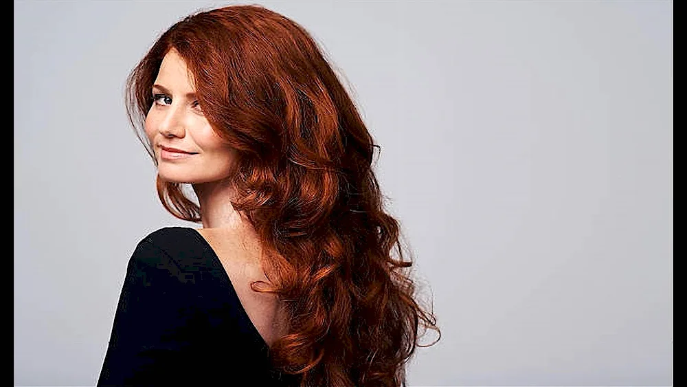 Dark red hair