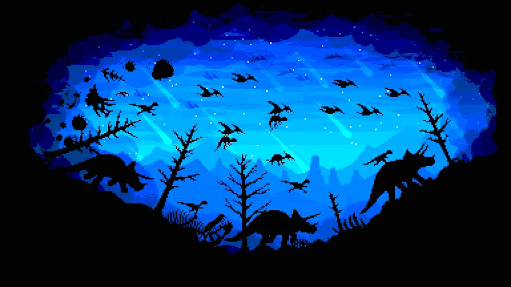 Dark blue background