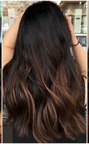 Dark hair shades