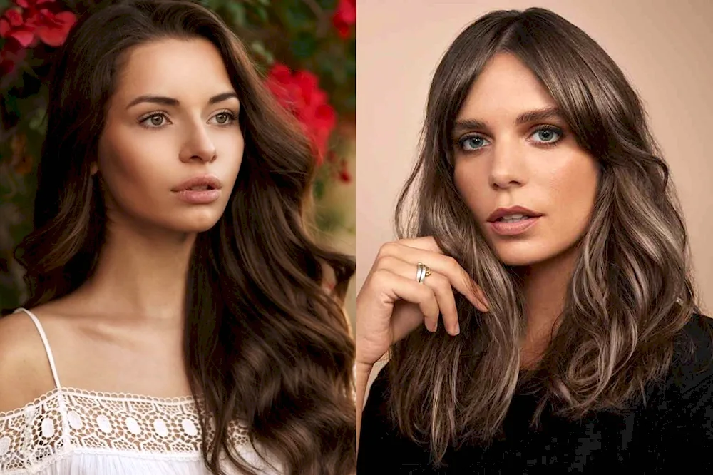 Dark ash brown hair colour