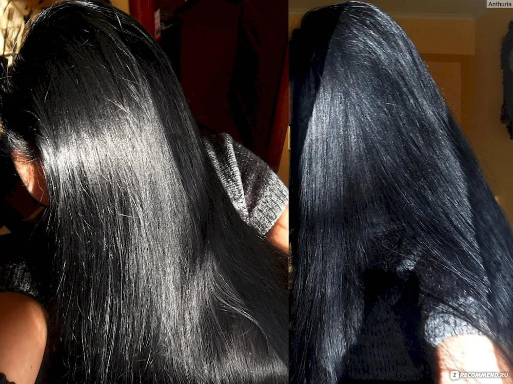 Dark hair colour without redness and redness