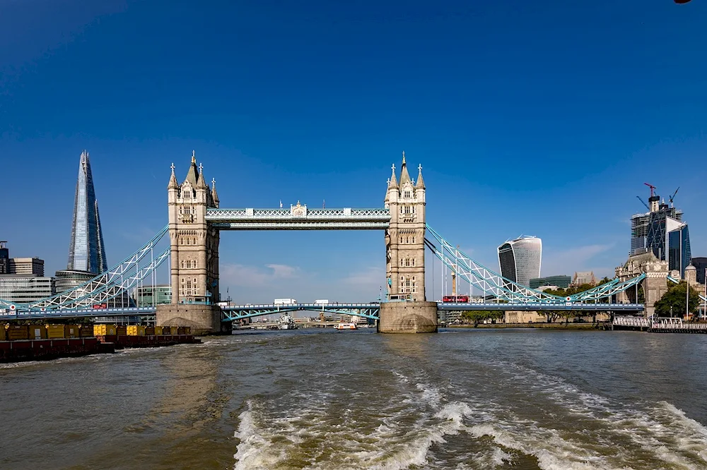 The Thames River in London