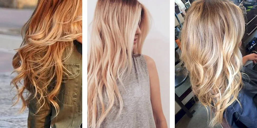 Warm shades of blonde