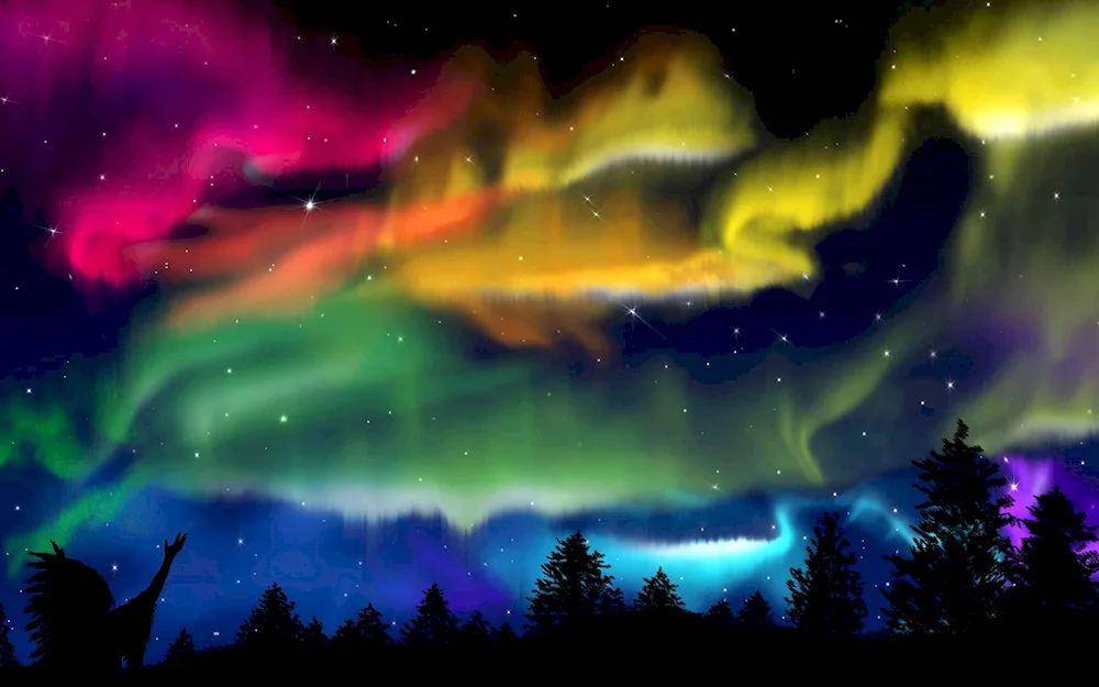 Aurora borealis Northern Lights