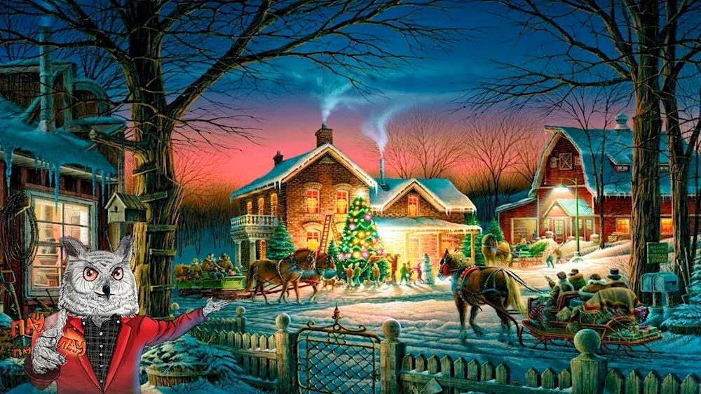 Thomas Kinkade winter