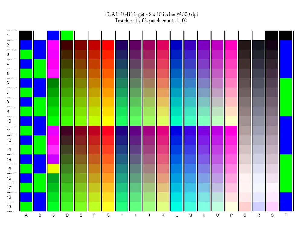 Epson printer test sheet for printer