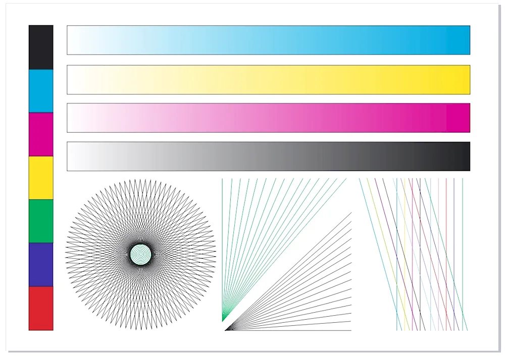 Epson inkjet printer print test for HP inkjet printer