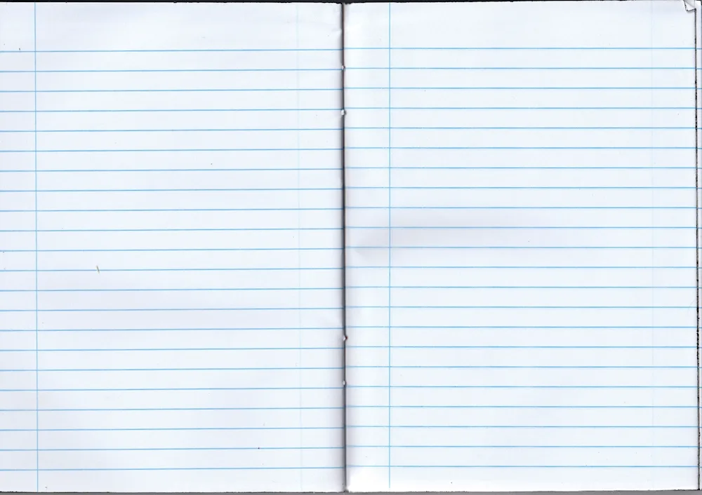 Ruler sheet notebook
