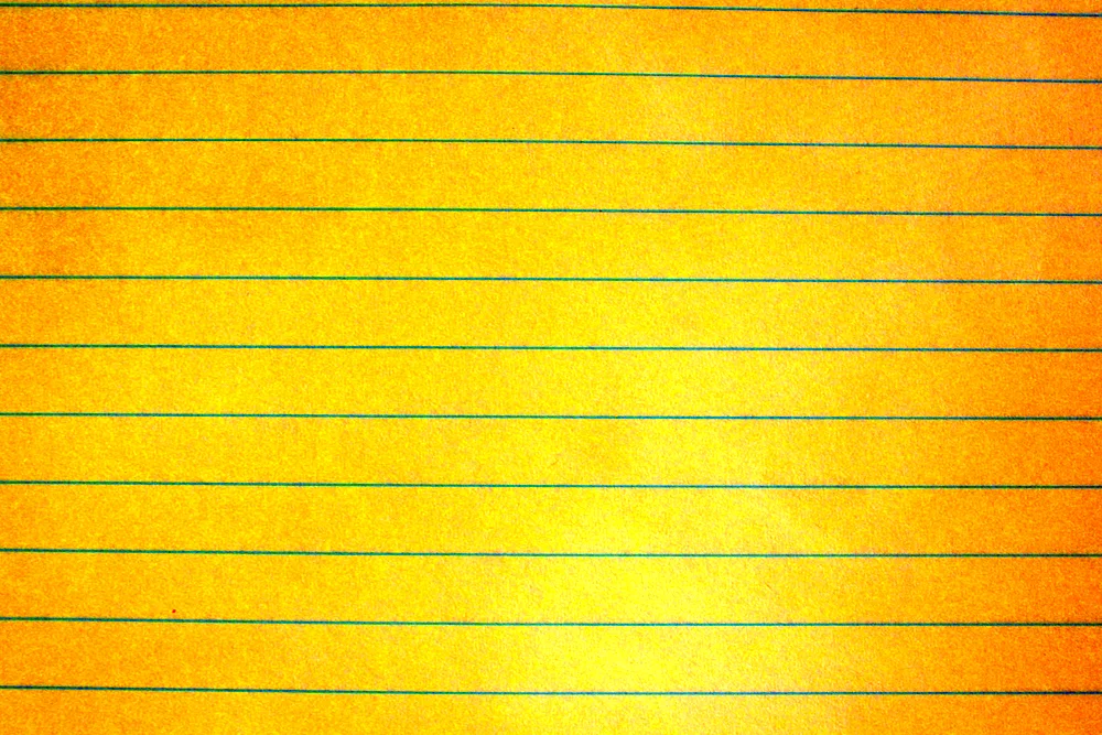 Wrinkled ruled paper