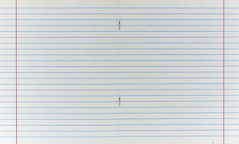 Linear a4 notebook sheet a4