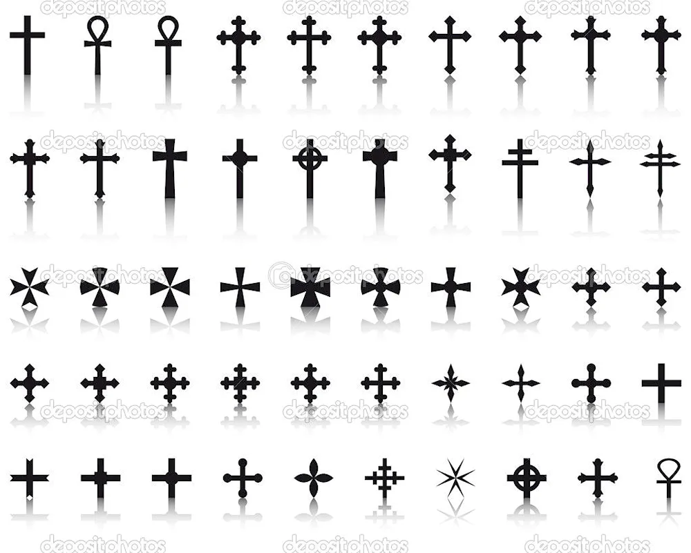 Teutonic cross vector