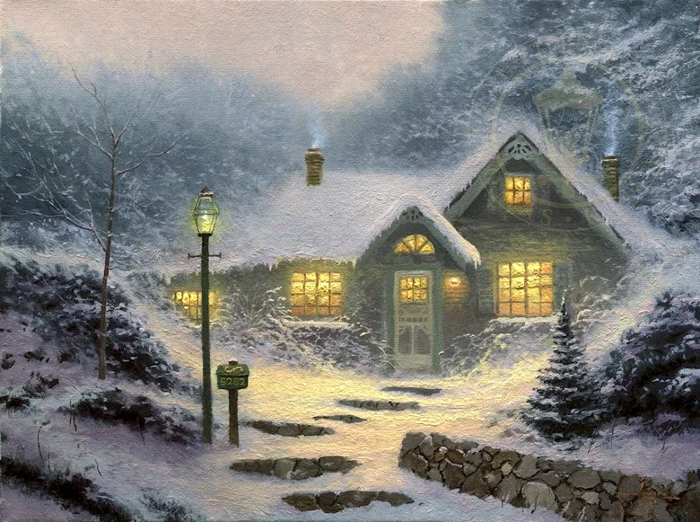 Thomas Kinkade Christmas houses