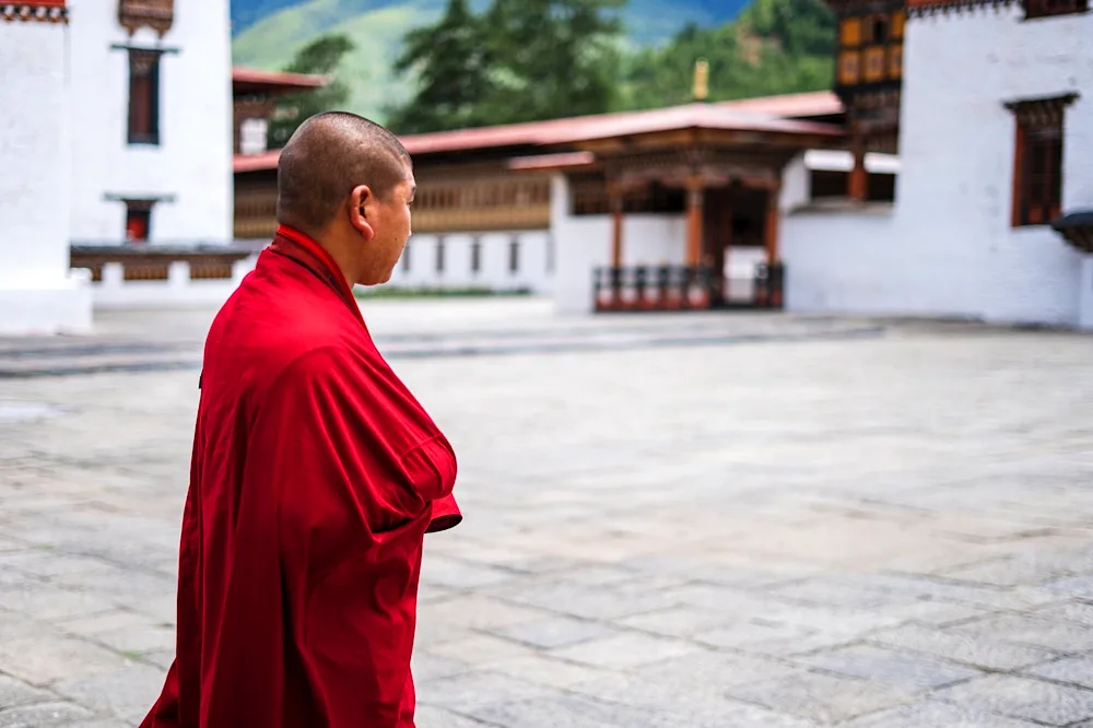 Tibetan monk Buddhist hermit