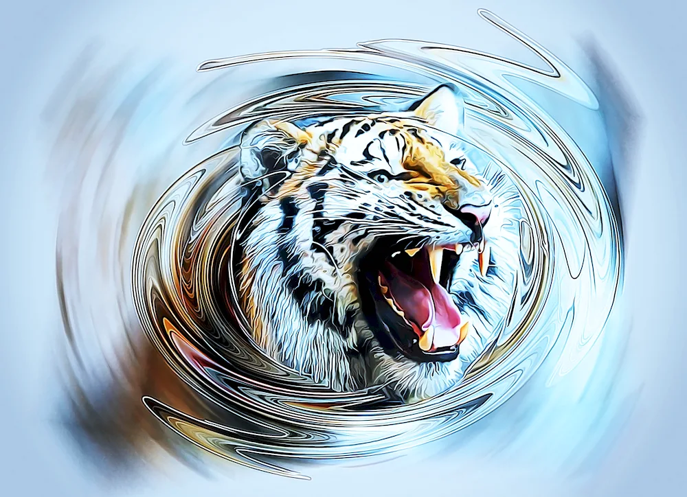 Tiger watercolour