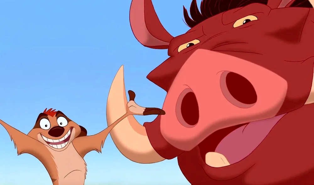 The Lion King film Timon and Pumbaa