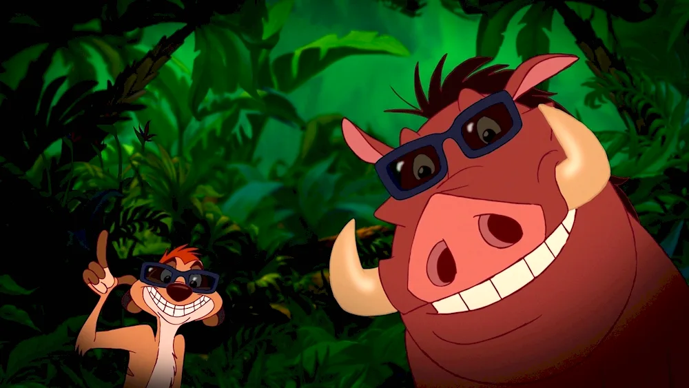 Timon and Pumbaa cartoon