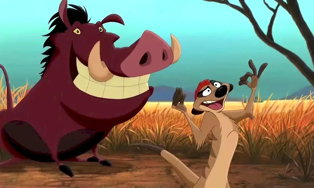 Timon and Pumbaa cartoon