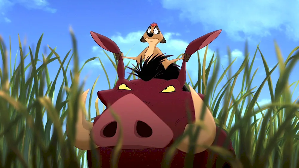 Timon and Pumbaa cartoon