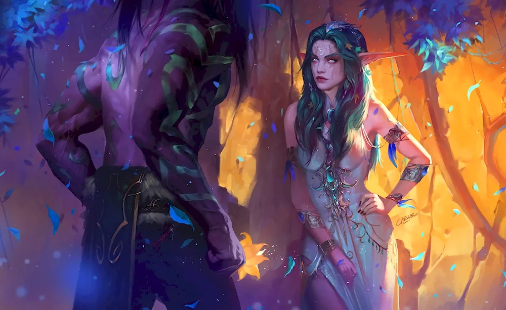 Tyranda and Malfurion