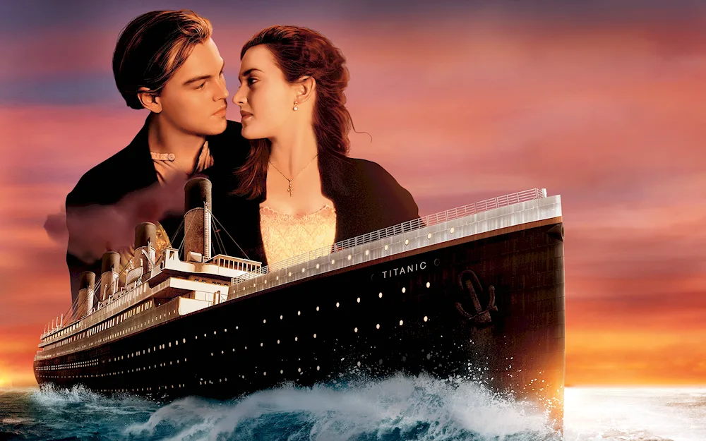 Leonardo di Caprio and Kate Winslet Titanic