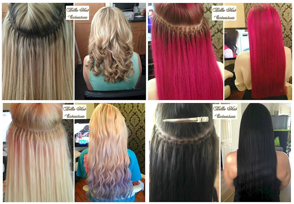 Afro point hair extensions