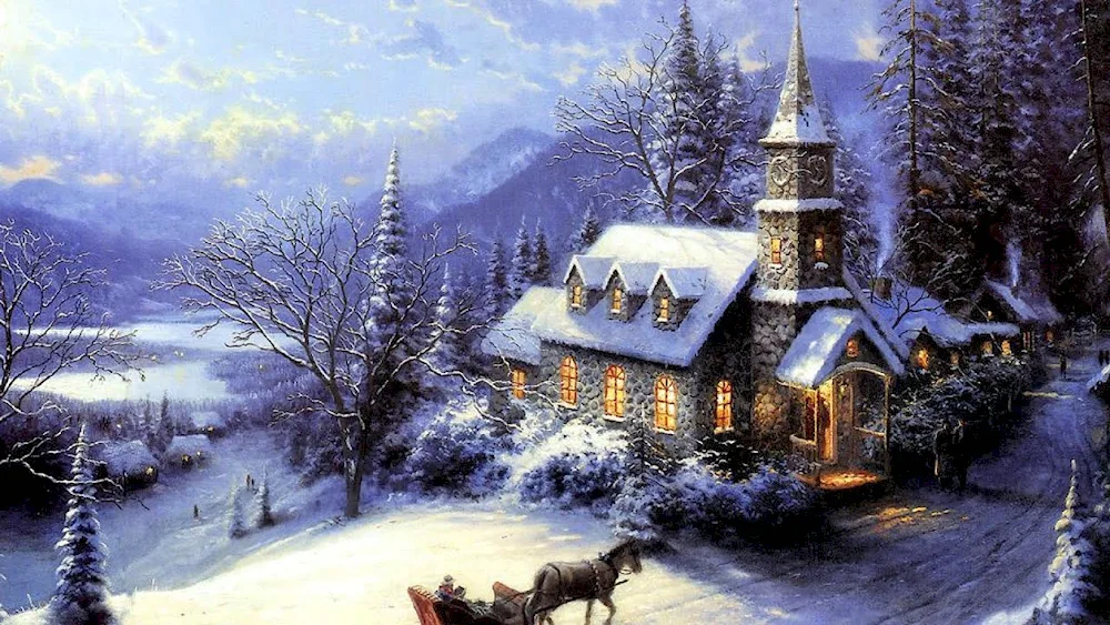 Thomas Kinkade winter