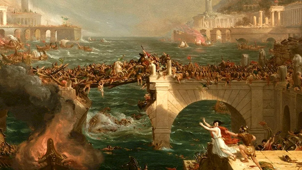Thomas Cole. ‘The Fall of the Empire.’ 1837