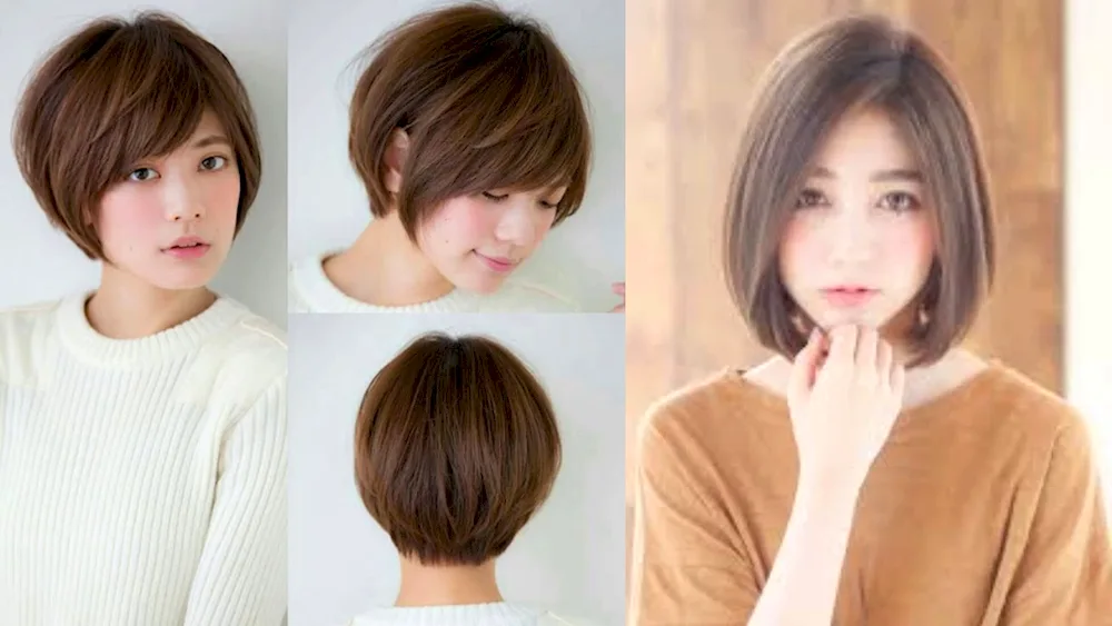 Tomboy hairstyle Korean bob
