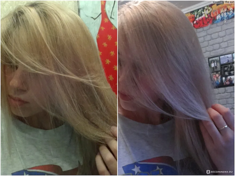 Tone for bleached hair
