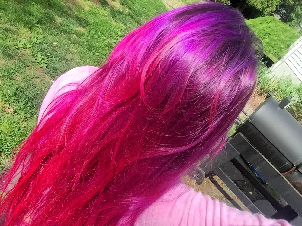 Purple tonic for blonde hair