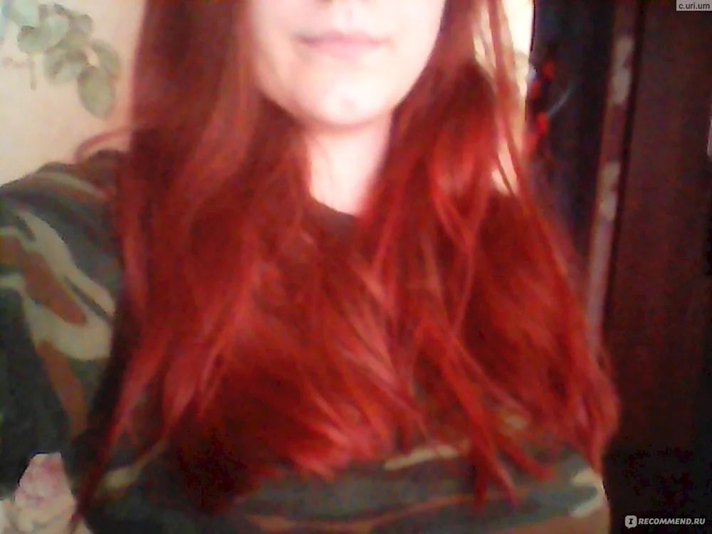 Blue tonic on red hair