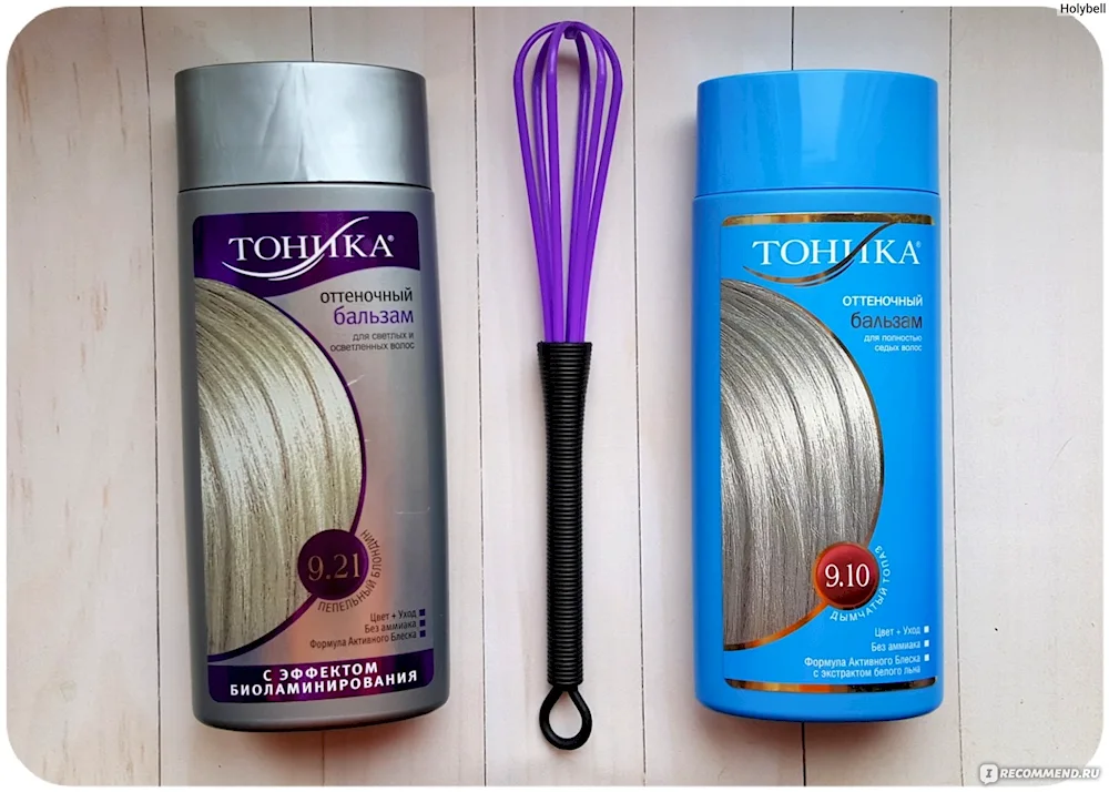 Tonic for blonde hair before and after