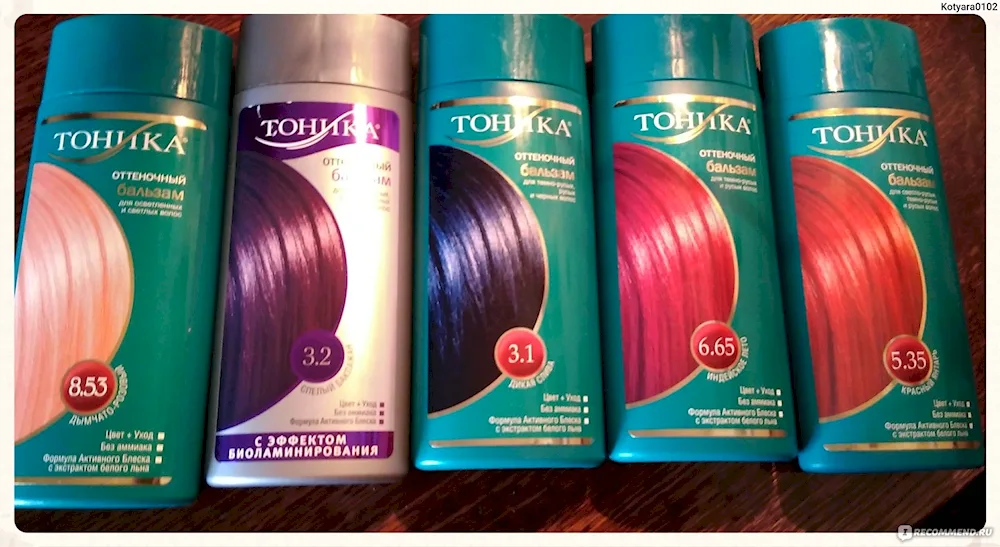 Tonic for dark hair before and after