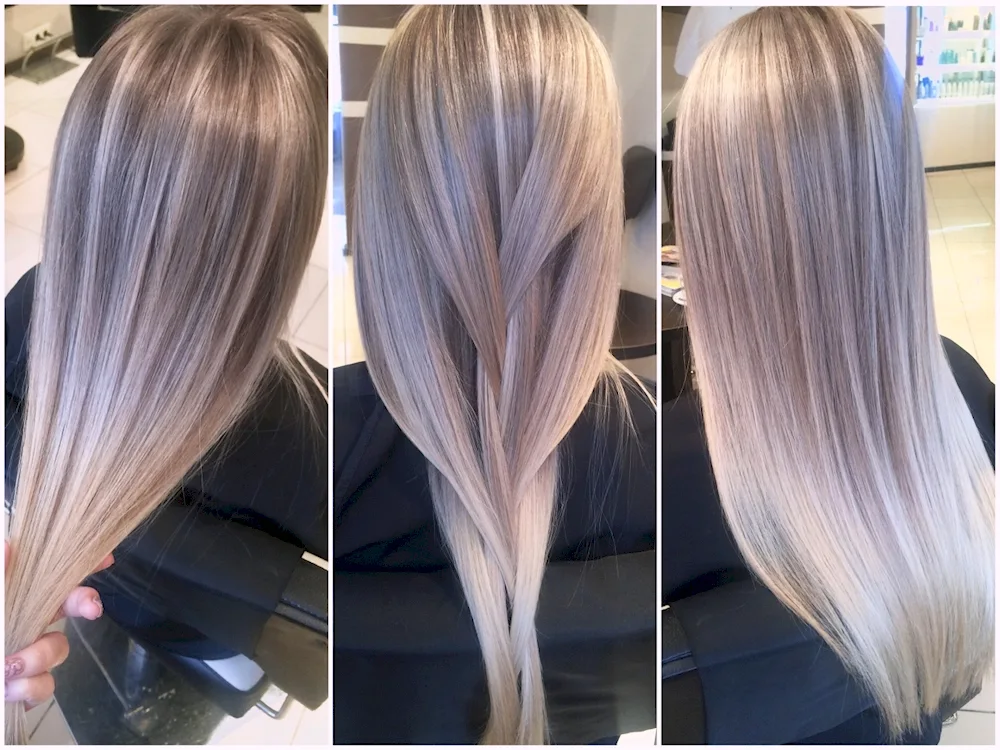 Ombré roots dark bottom light