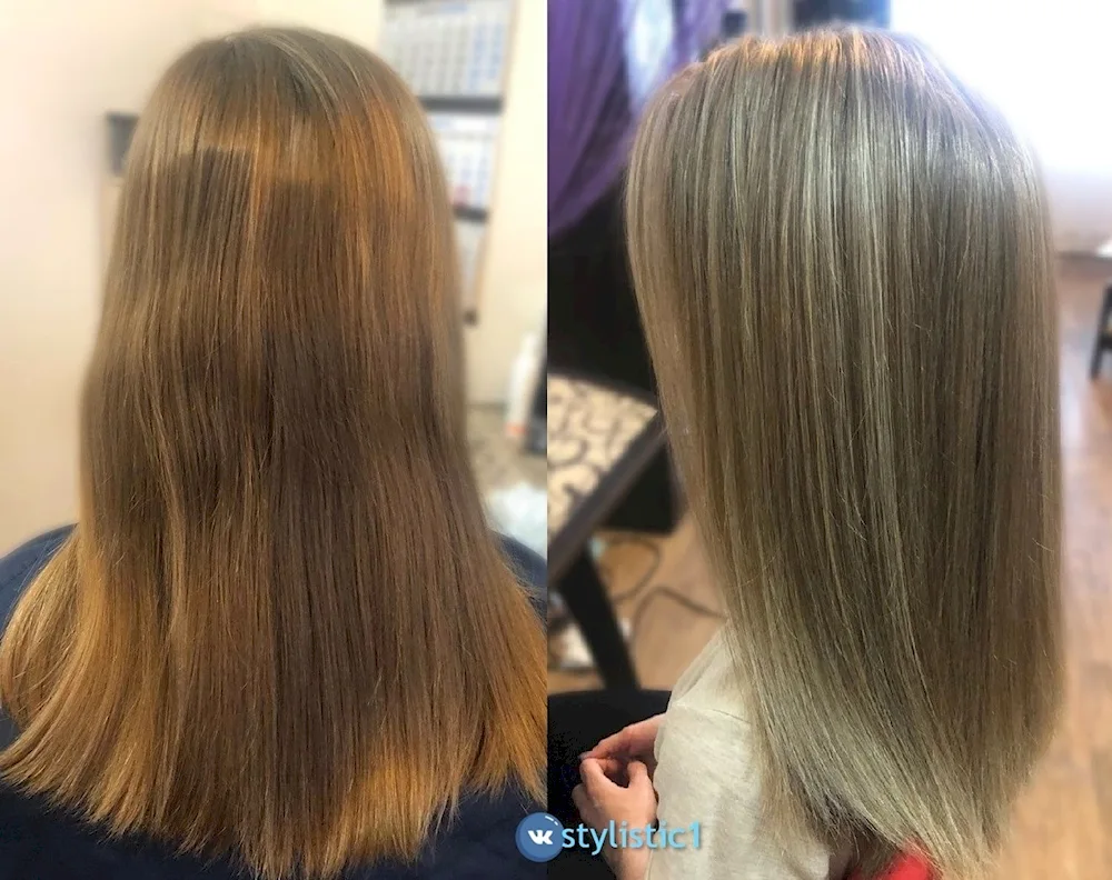 Bleaching and toning hair