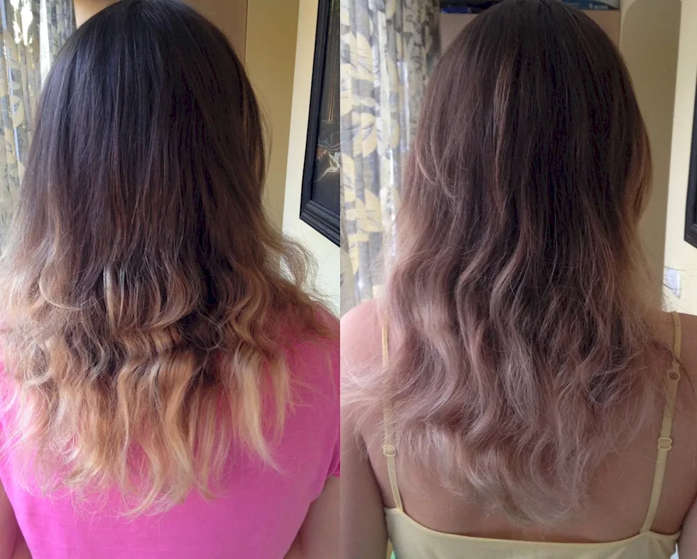 Toning hair ends