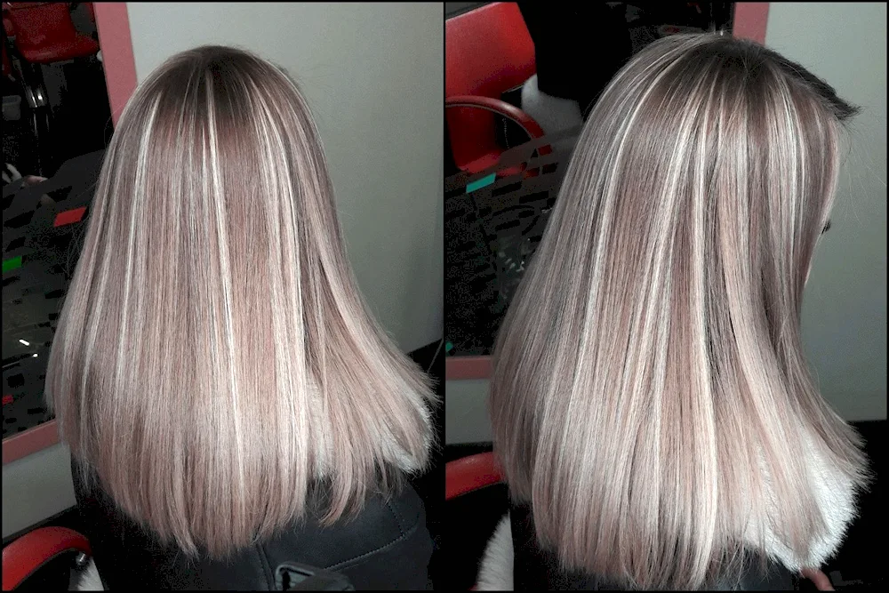 Colouring on blonde hair