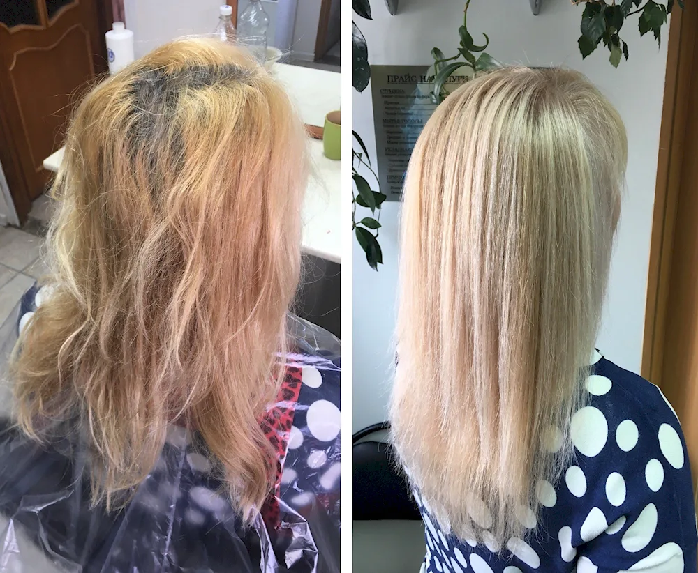 Dark blonde balayage