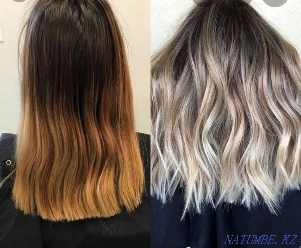 Beautiful colouring on dark hair