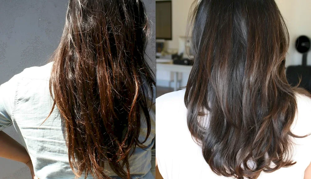 Dark hair toning