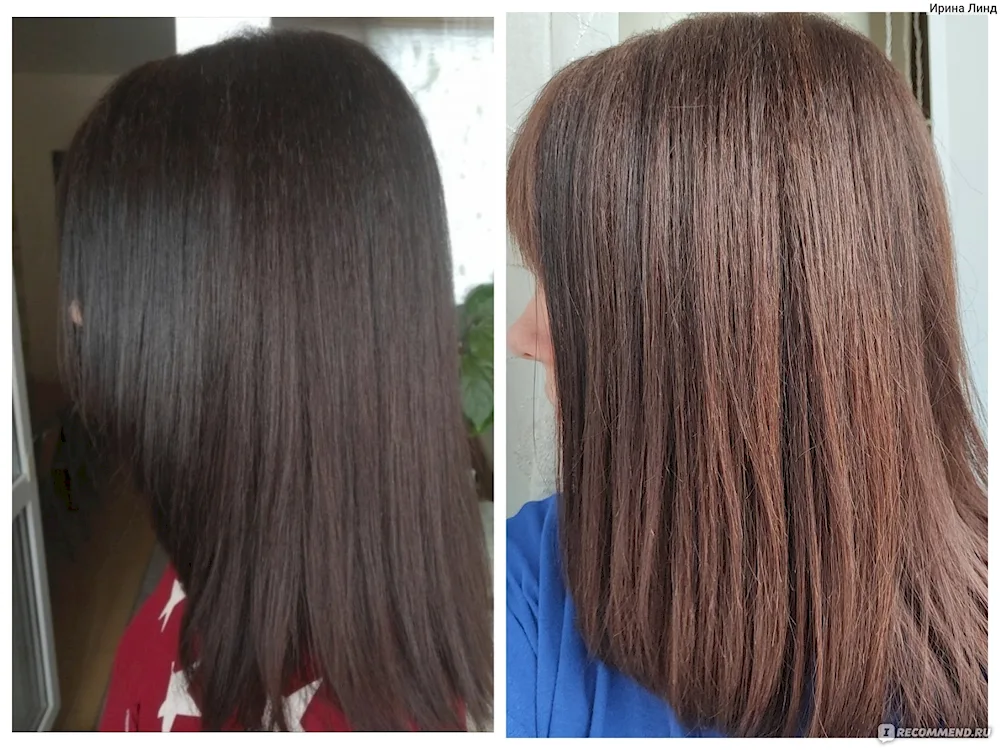 Toning dark hair without lightening.