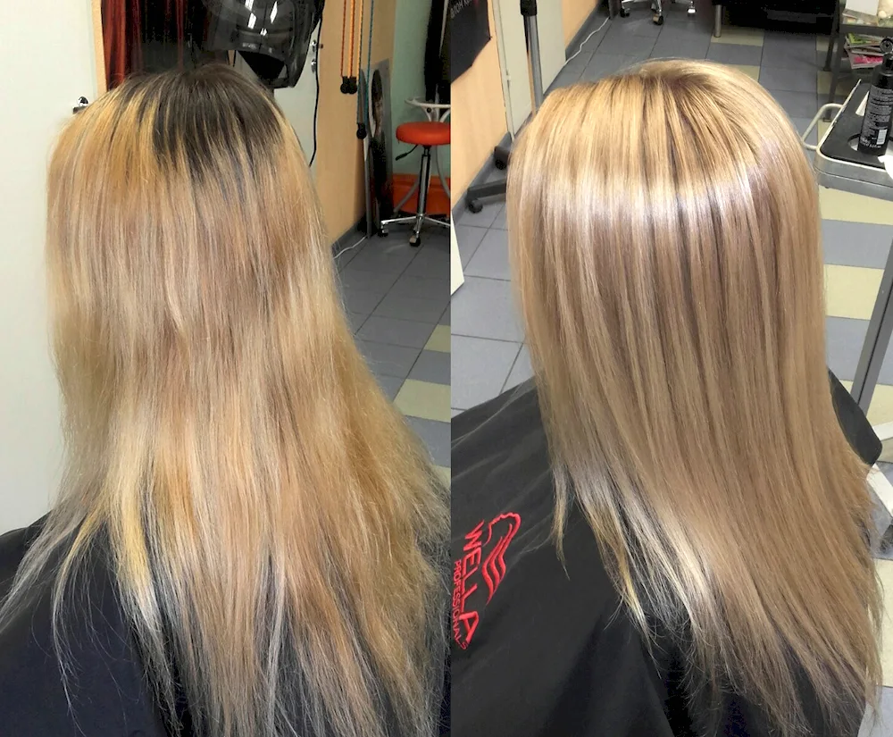 Toning hair