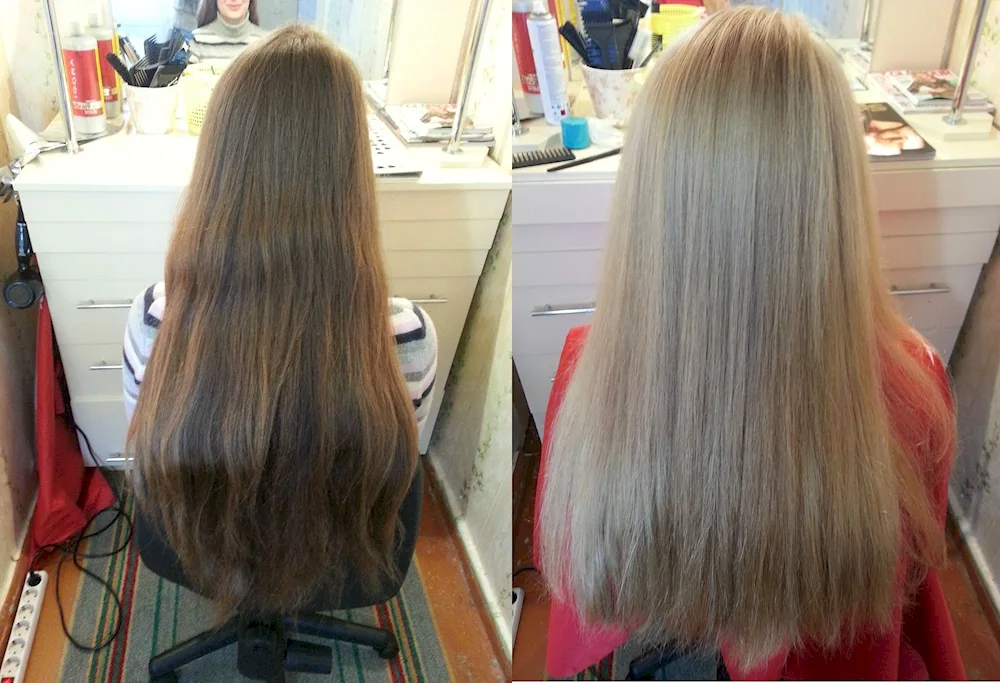 Toning hair