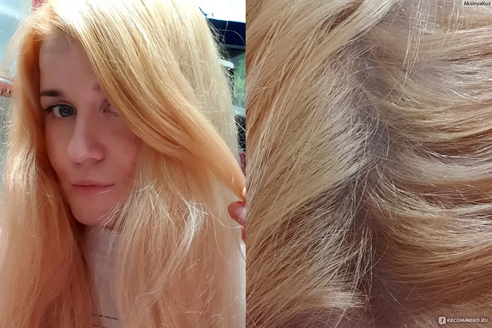 Toning hair after bleaching