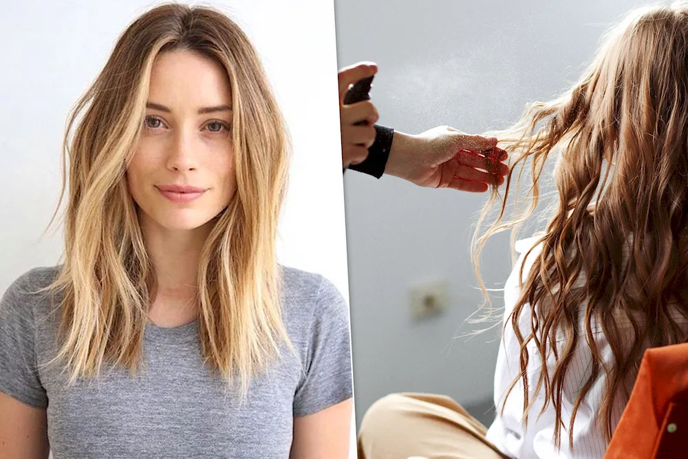 Cascade hairstyle