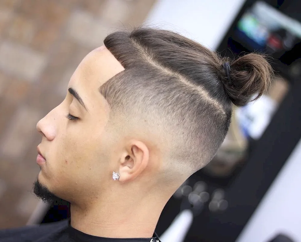 Barber haircut fade