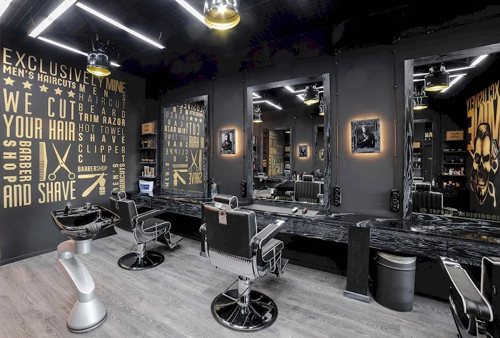 Retro style barbershop