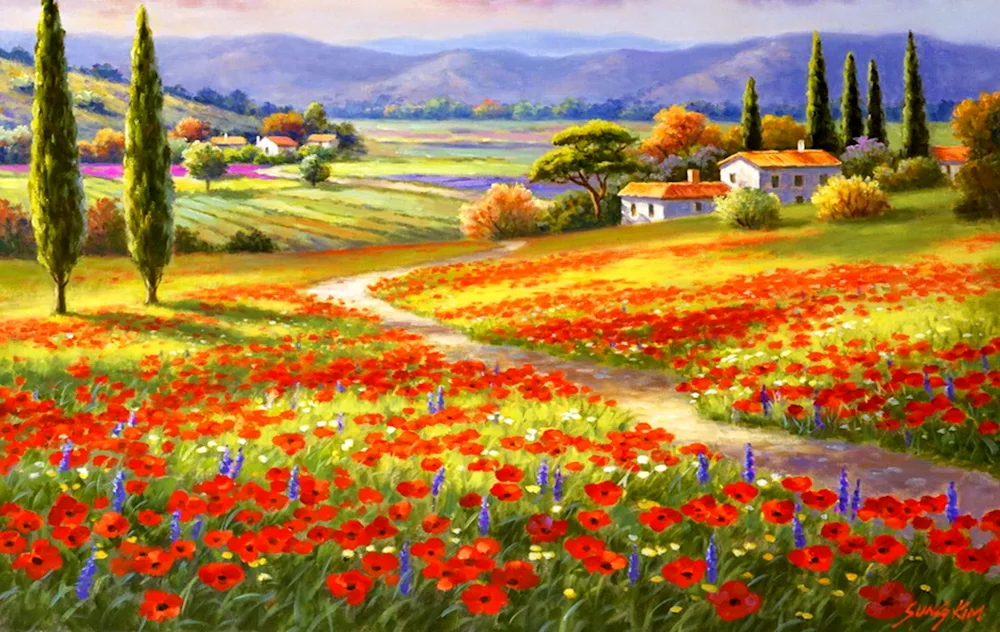 Provence style paintings