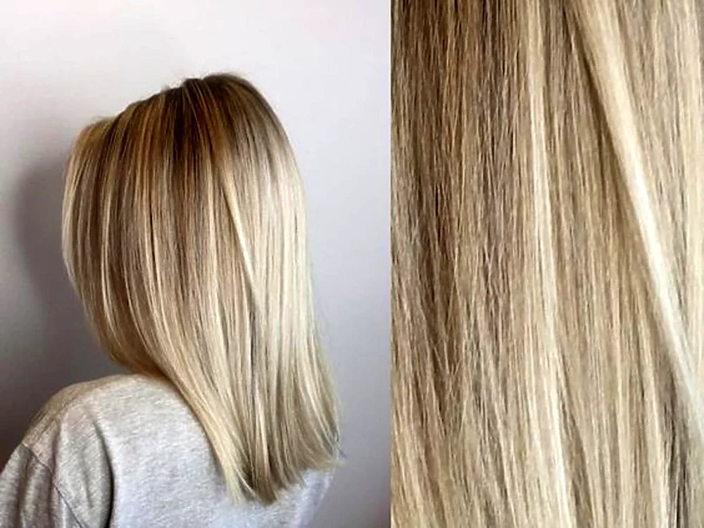 Total blonde hair colouring